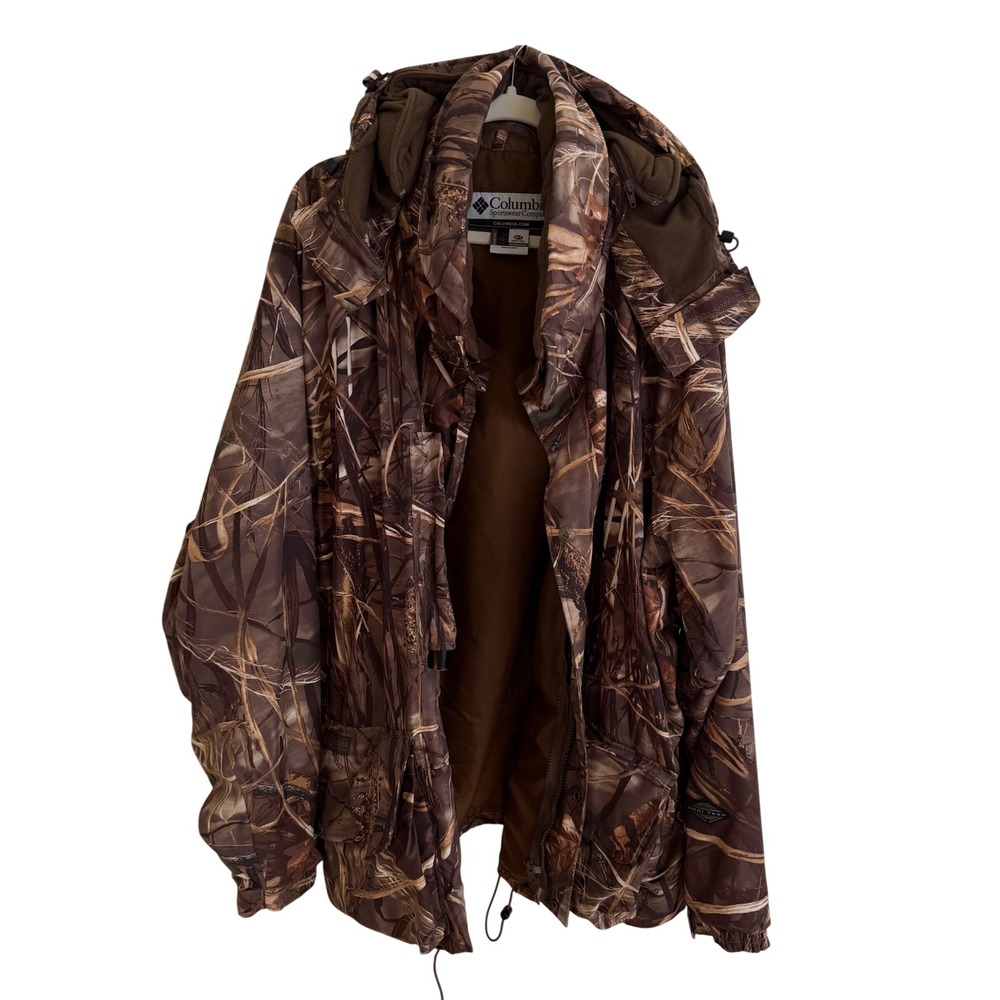 Columbia Sportswear Mens 3XT Advantage Max-4 HD Camo Hunting Jacket Omni-Tech